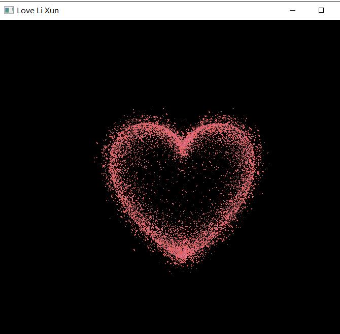 python 愛心代碼 實現(xiàn) 圖1