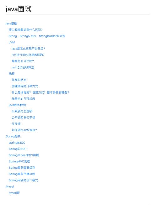 2024年java面試題 PDF 下載 圖1