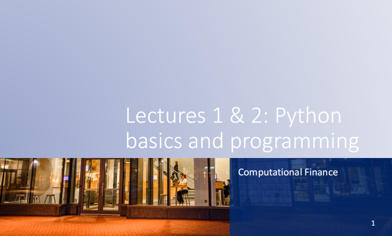 計算金融:Python basics and programming(英)PDF 下載 圖1