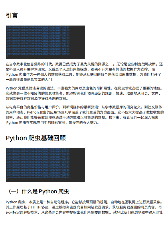 Python爬蟲：自動化數(shù)據(jù)抓取技術(shù)及其廣泛應(yīng)用實(shí)例 PDF 下載 圖1