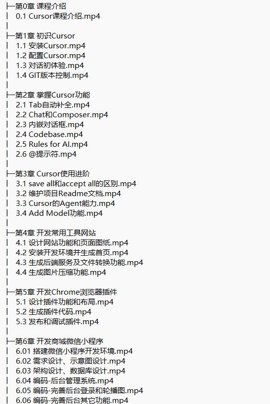 人工智能AI Cursor快速入門與實(shí)戰(zhàn) 視頻教程 下載 圖1